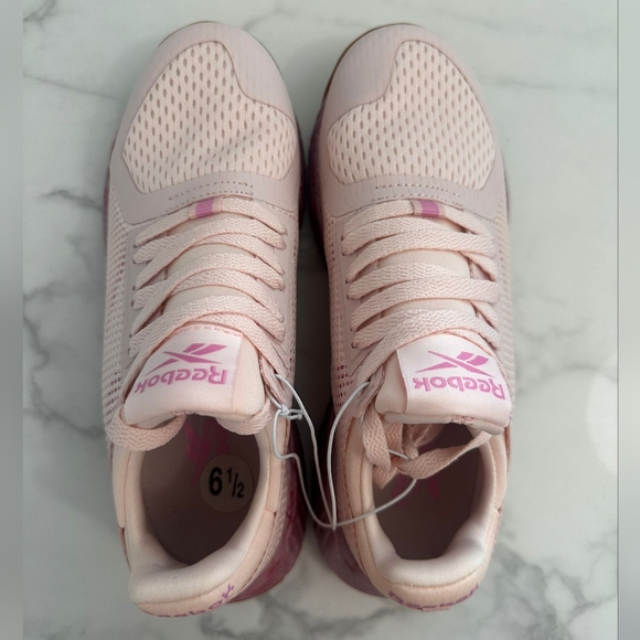 Reebok Light Pink Sneakers Women's 6.5 (37) For Training - Picture 5 of 11